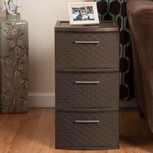 Brown 3-Drawer Storage Organizer